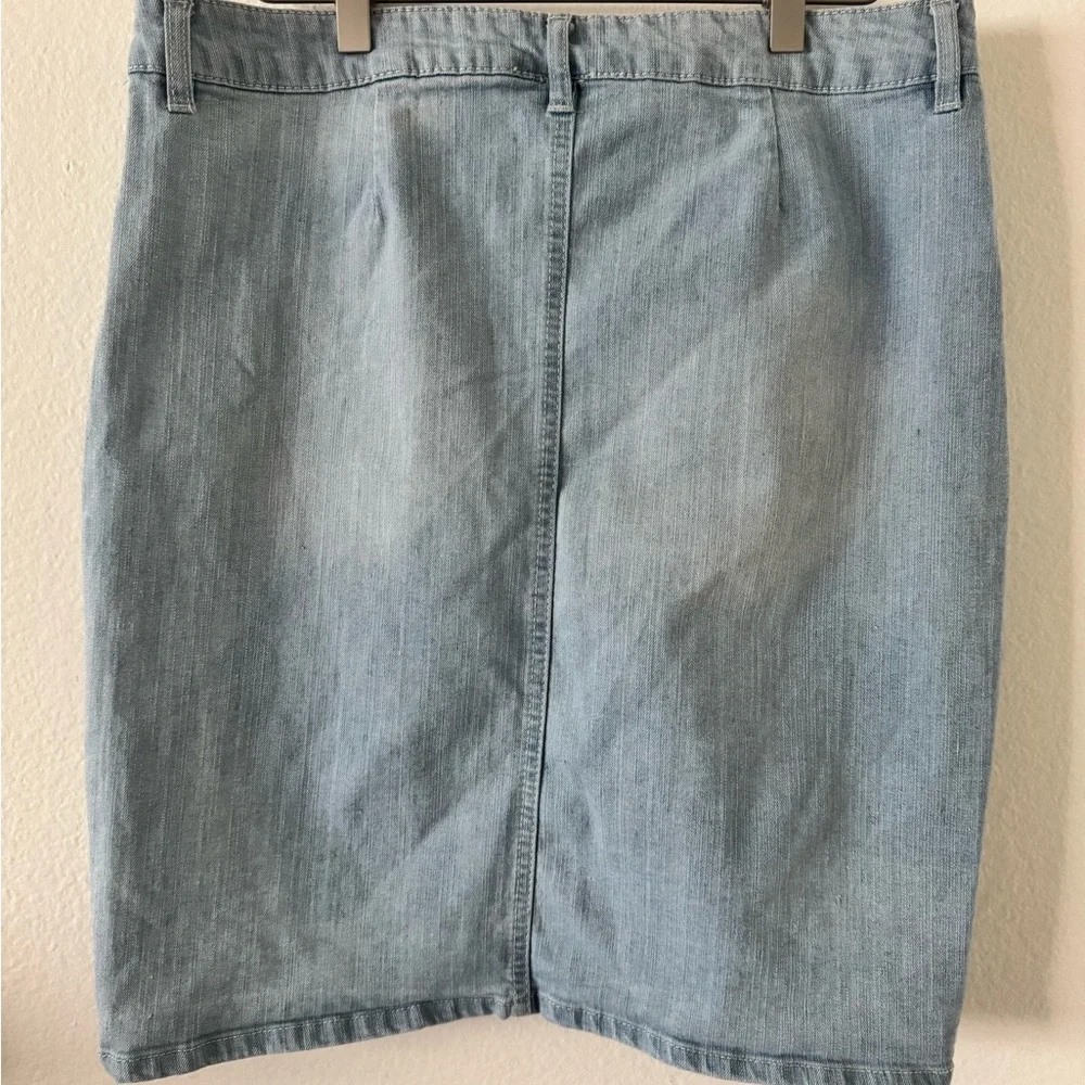 D Jeans Denim Button-Front Skirt NWOT